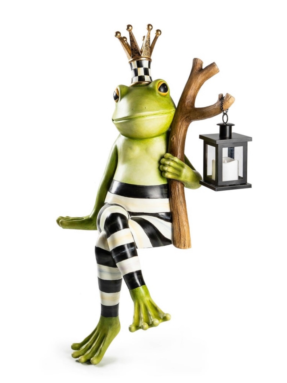 Mackenzie-Childs  “Fergal The Frog With Lantern”